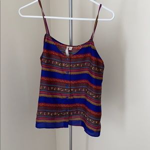 Multi colored tank top